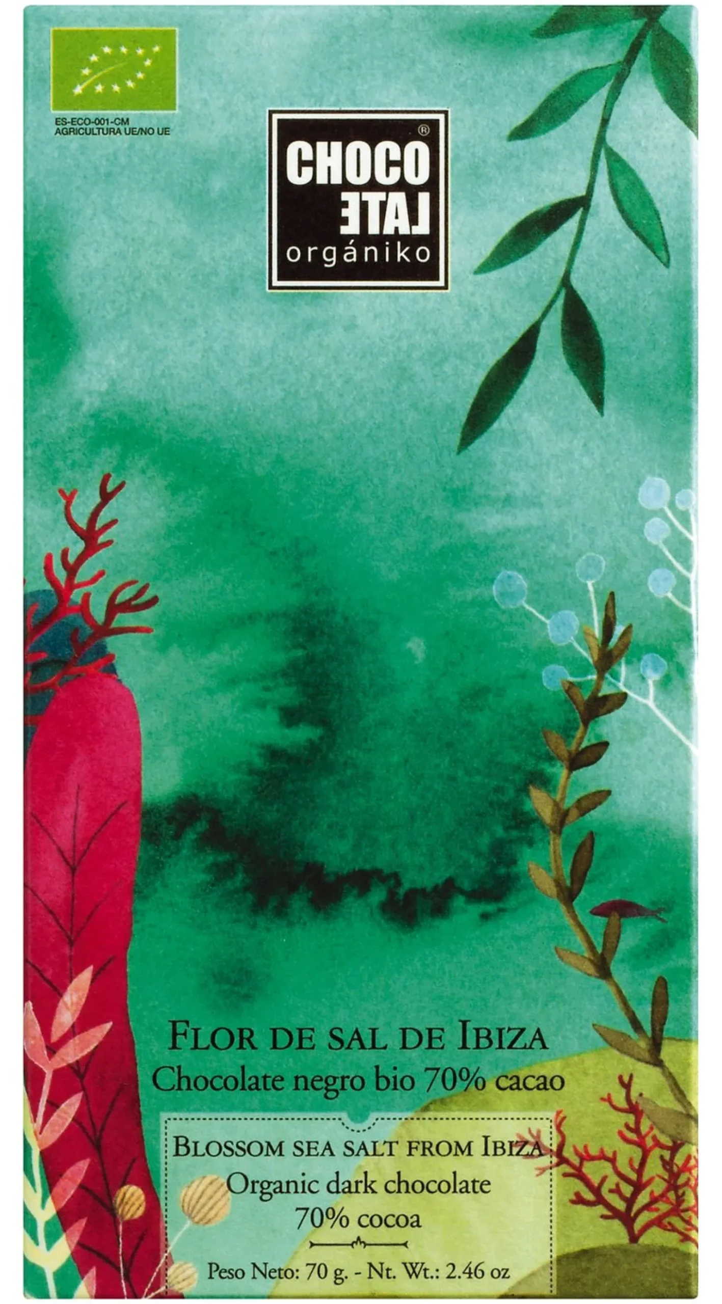 Bio Dark Chocolate 70 % Cocoa Fleur de Sel
