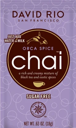 David Rio Orca Spice Chai Sugar Free Sachets