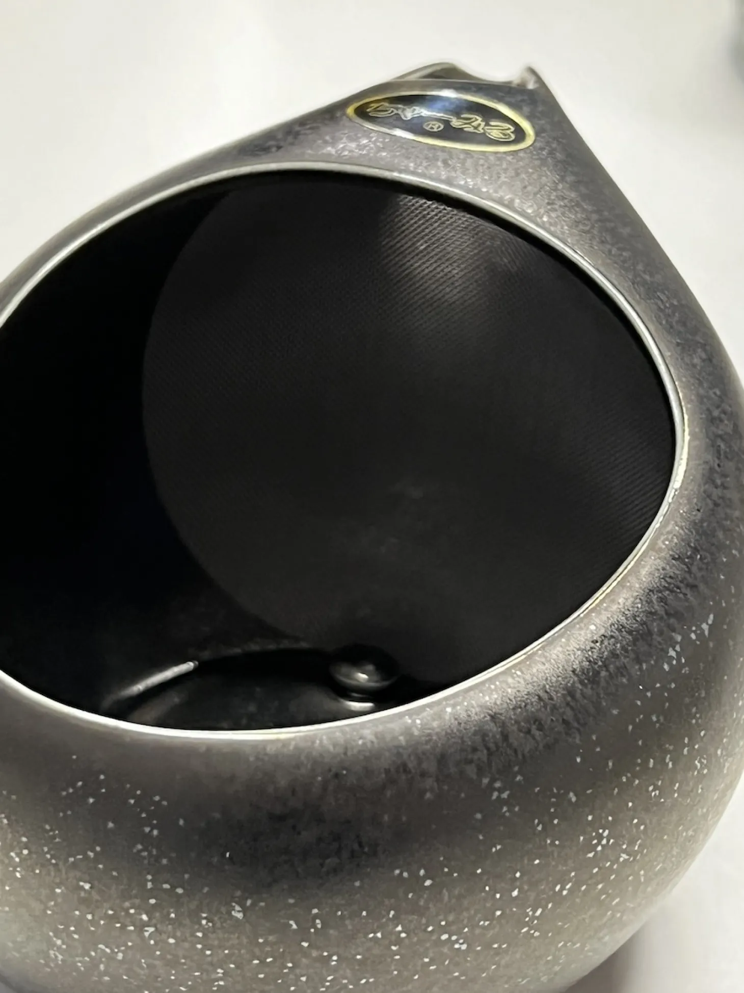 Japankanne (Kyusu) - offen metallic gesprenkelt