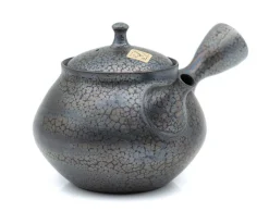 Japankanne (Kyusu) - schwarz-blau Schimmereffekt