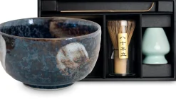 Matchaset Ansen - Bowl, Chasen, Chashaku, Besenhalter