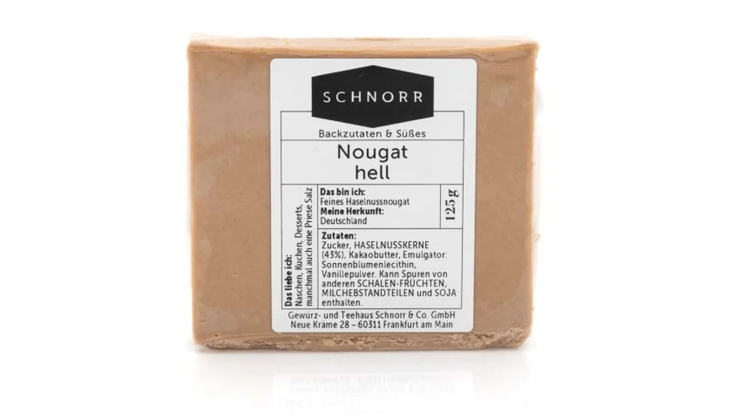 Nussnougat - hell