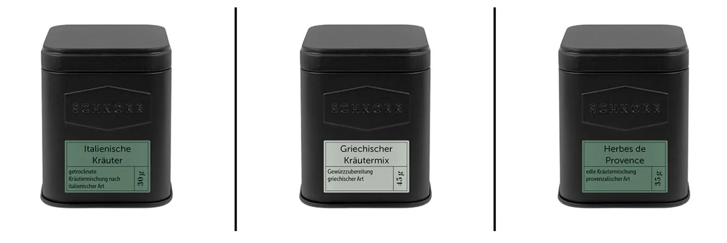 Schnorrs Kräuter - Gewürzset