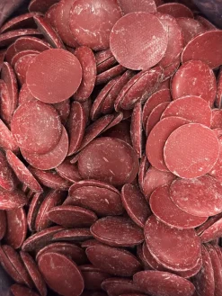 Valrhona Fruchtkuvertüre Chips - Himbeere