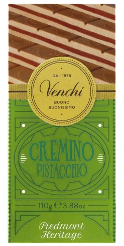 Venchi Tafel Pistachio Cremino - Gianduia-Pistazienschokolade, leicht gesalzen